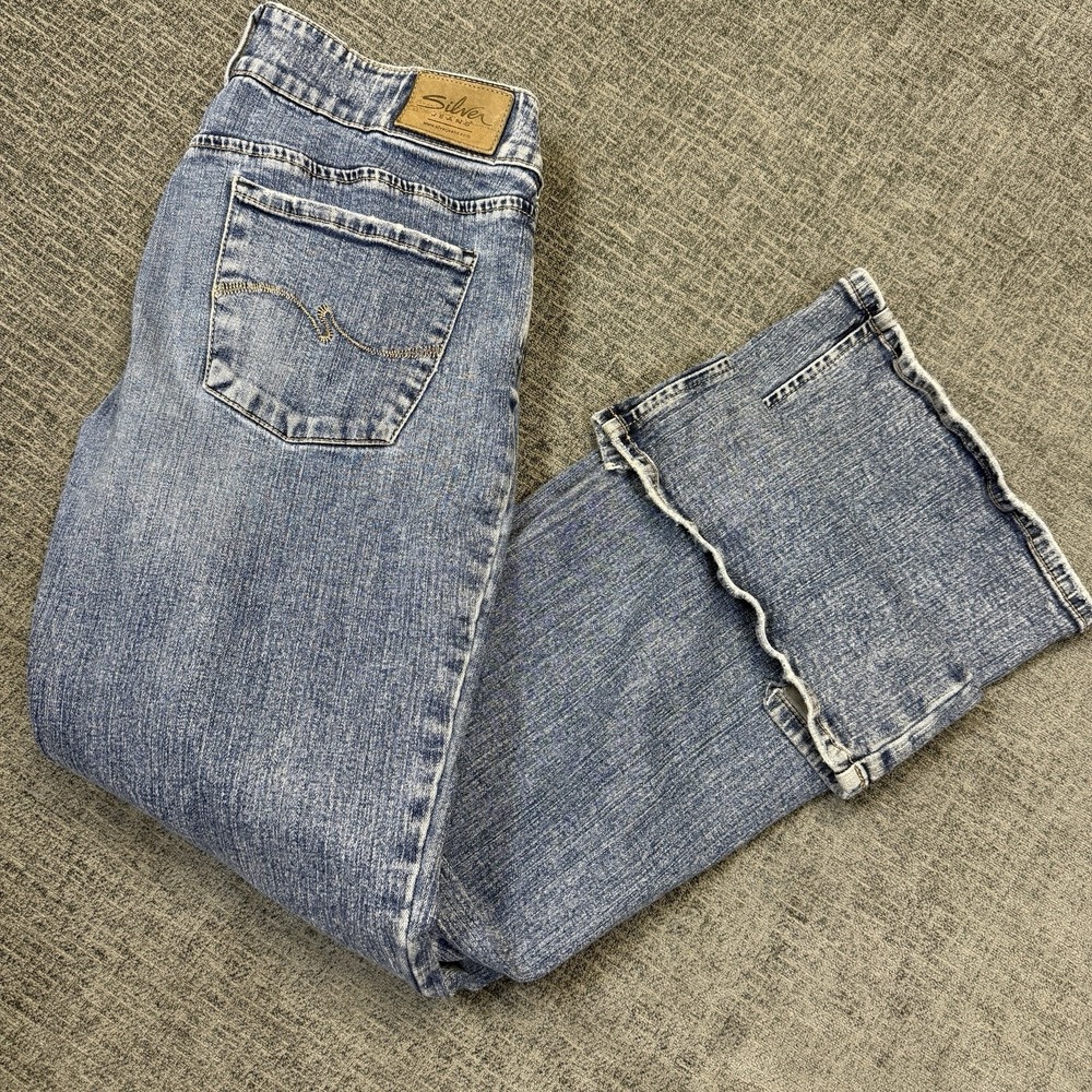 Silver Jeans Aiko Bootcut Womens 33x33 (34x31) Light‎ Wash Stretch Flare Denim